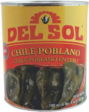 Poblano whole 2,8kg